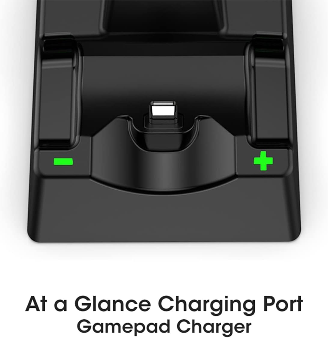 4 in 1 Charging Dock LED Controller Charger for Pro Gamepad Charging Stand (White)