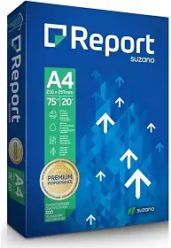 Papel Sulfite Report A4 Branco 75g 500 folhas