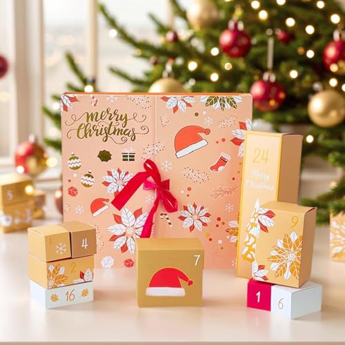 Calendrier de l'Avent à remplir 24 compartiments pour chocolat et table - 3