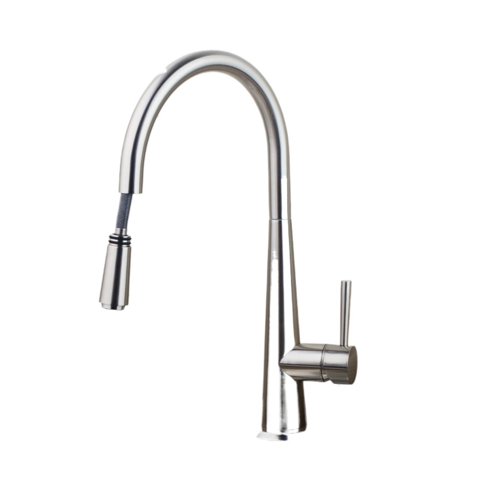 Mitigeur de cuisine en laiton massif et finition durable en nickel brossé