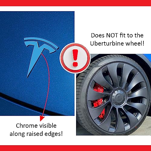 Image of IPG Compatible with Model Y Decal Sticker (8 Logo Set) Overlay Stickers Do it Yourself Stickers Set Personalize Your Tesla (Light Blue)
