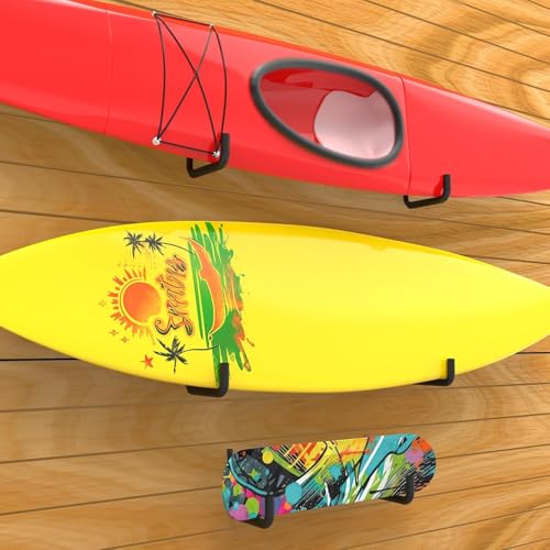 Robuste Leiterhaken, 9er-Set Schwere Last-Haken für Wandmontage, Garagenaufbewahrung, Wandhaken für Leiter, Fahrrad, Werkzeuge (H23 x L25 cm, 9 Stück)