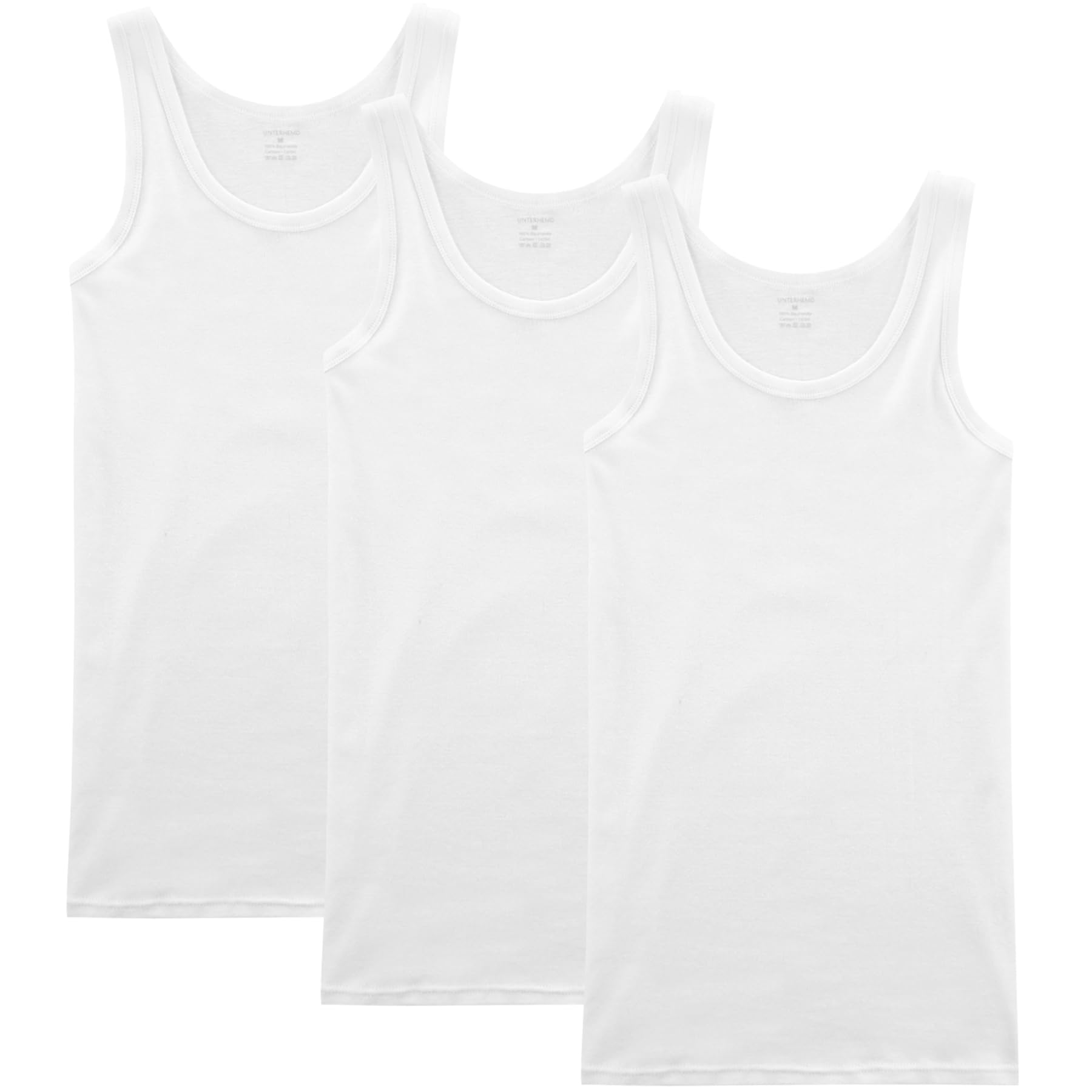 NUOZA Canottiera (Pacco da 5) Uomo 100% Cotone Canottiera Nero Bianco Grigio Marino Oliva S-5XL