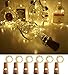 6 Pack Lumières de Bouteille de Vin avec du Liège, 20 LED 6.5 Pieds (2M) Fil de Cuivre Argenté de Alimenté par Batterie Lampe de Corde de Décor à la Maison pour la Fête d'anniversaire de Bricolage