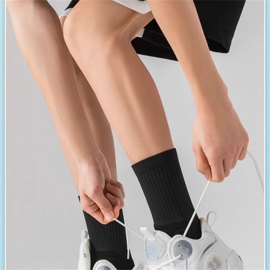 Sports Socks, Men's Long Sleeves, Autumn and Winter Towels, Thick Soled Running Basketball