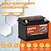12V BCI Group 47 LiFePO4 Lithium Car Battery 600CCA Lightweight Automotive Start-Stop Battery Size H5