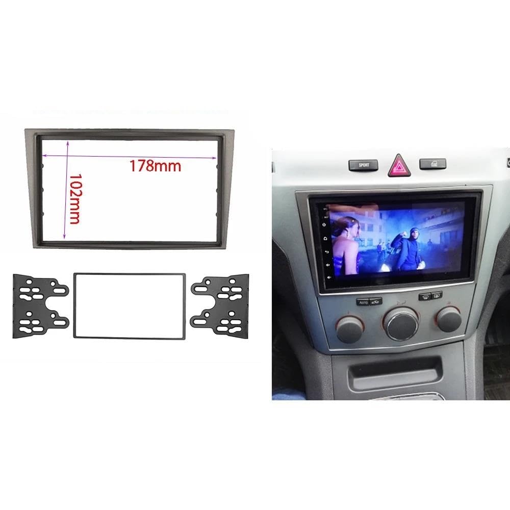 Genérico Marco de Radio de Coche Marco Radio Doble 2 DIN para Daewoo para Winstorm 2008-2011 Kit Ajuste Instalación Tablero Fascia Panel Estéreo con Bisel Placa Frontal Panel Embellecedor Radio