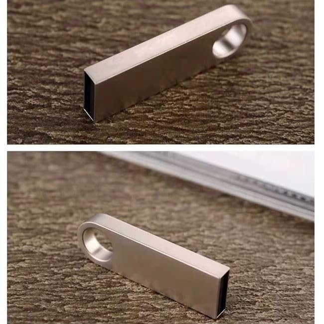 Image of 4GB-128GB, Mini Metal USB Flash Drive, Silver, USB 2.0 Interface, High Speed Data Transfer, Keychain Design, Corporate Gifting, 1Pc, Bulk Customizable (32, GB)