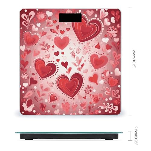Báscula digital de baño con pantalla LED clara miniatura 2