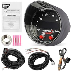 30-0300 Wideband AFR Gauge- Air Fuel Ratio AFR 52mm with 4.9 LSU Sensor Controller Gauget kit
