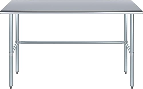 Vista 290 de Mesa de trabajo de acero inoxidable AmGood