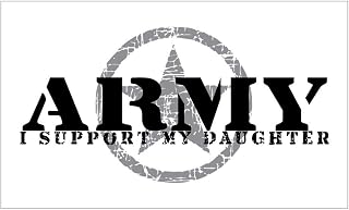CNW Studio Army - I Support My Daughter Decal Vinyl Bumper Sticker 5"