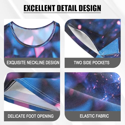 Pajama Sets Short Sleeve Abstract Structure Dark Blue Soft Cotton Summer Sleepwear 2 Piece PJS Size 5-14T3