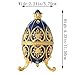 QIFU Easter Egg Style Enamelled Trinket box Hinged Unique Gift for Family