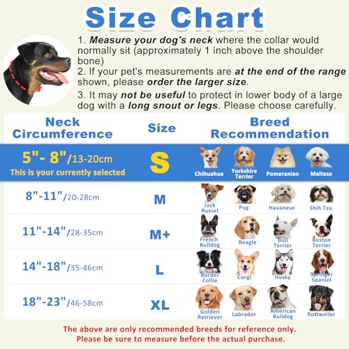 Image of BARKLESS Soft Dog Donut Collar, French Bulldog Inflatable Alternative Cone Collar After Surgery to Stop Licking, Adjustable Protective Surgical Pillow Cone for Large Medium Small Dogs