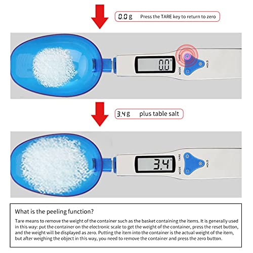 500G/0.1G Accurate Food Scales Spoon Scale Digital Weight Gram Measurement Spoon High Precision Electronic Measuring Spoon With Lcd Display Mini Kitchen Baking Tool For Coffee Power Tea Flour #TOP6