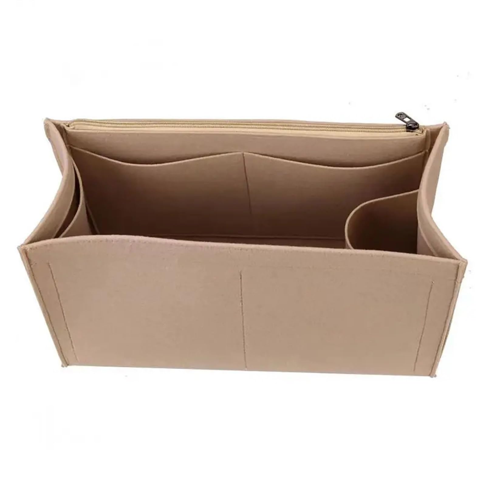 3 uds. Forro de inserción fieltro, bolsa organizadora for bolso, mano, interno for almacenamiento bolsas Para Bolso(Khaki,L)