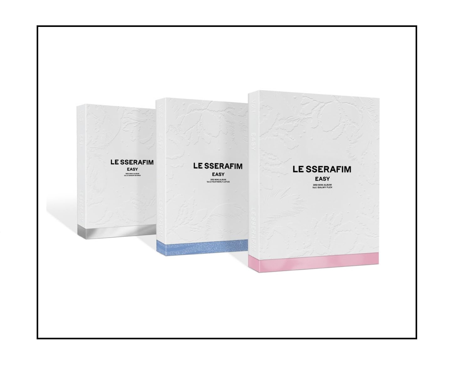 LE SSERAFIM EASY 3rd Mini Album 3つセット Amazon.com: LE SSERAFIM - 3rd Mini Album EASY (3 ver. SET) : Home