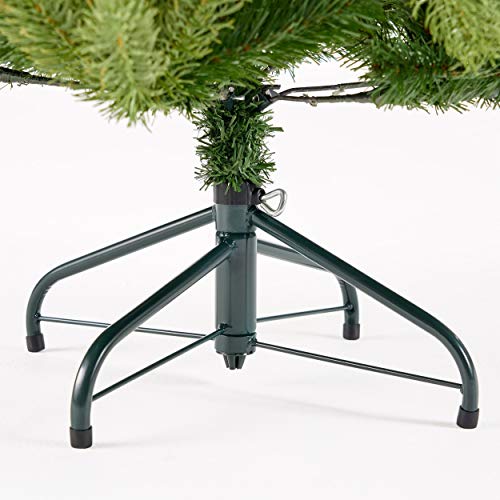 Christopher Knight Home 307311 4.5-Foot Mixed Spruce Unlit Hinged Artificial Christmas Tree, Green #TOP5