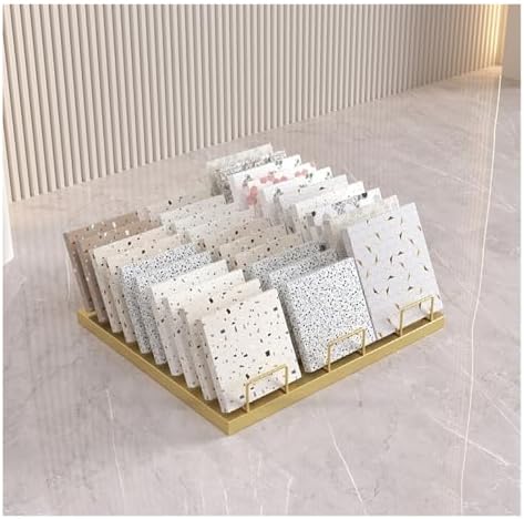 Trade Show Display Rack - Desktop Tile Organizer Shelf for Marble, Glass, Quartz, Ceramic Samples - Retail Store Showcase, Durable & Stylish Floor Stand