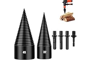 Firewood Log Splitter 45mm and 32mm with 4 Handles (Square, Round, Hex...