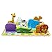 Lewo Wooden Wild Animals Chunky Puzzle for Toddlers Preschool Learning Educational Toys 7 Pcs (Wild Animal)