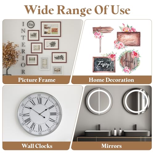 Image of uxcell 6Pcs Large Canvas Hangers, 3.3x1.5 Inch Universal No Nails Picture Hanging Hooks, Removable Frame Hanger with Adhesive Strip for Home Decoration, Wall Clocks, Mirrors, White