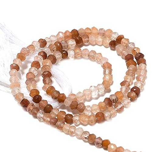Perles de quartz rutilé doré de 3.5mm pour créer un cadeau d'anniversaire personnalisé