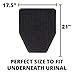 Urinal Mats (8 Pack) - Bathroom Urinal Mat for Floor - Dark Gray Commercial Splash Mats for Men's Restroom