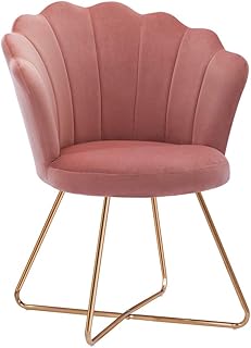 baby pink velvet chair