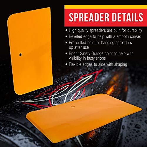 Custom Shop - 6 Inch Body Filler Spreaders (Box Of 50) For Automotive Body Fillers, Putties And Glazes - Easy, Precise, And Reusable Application - 50 Pack #TOP2