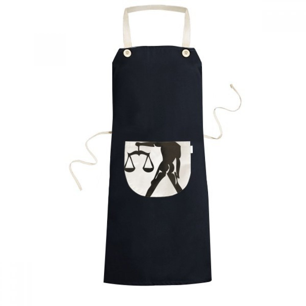 Tablier de Cuisine Verseau avec Motif Silhouette Cadeau d'Anniversaire Original