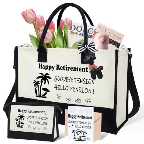 Coffret cadeau de départ à la retraite avec pochette à cosmétiques pour les voyages