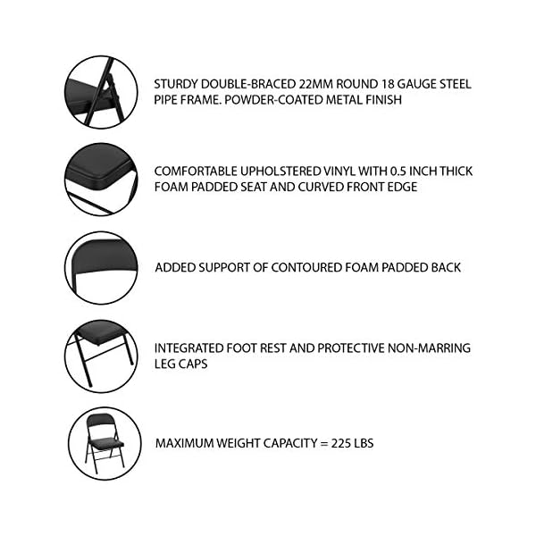 Lavish Home Folding Chairs Folding Chairs - Image 4