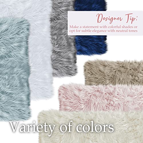 Lalaloom Soft And Thick Faux Fur Rug, 6X9, Machine Washable, Super Fluffy Carpets For Bedroom And Living Room Floors, Durable Rubber Backing, Luxury Shag Area Rugs For Modern Interior, White #TOP4