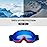 Zsling OTG Ski Snow Goggles, UV Protection Anti Fog Snowboard Goggles Snow Sports Goggles for Men Women Youth
