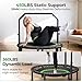 BCAN BT2 450/550LBS Mini Rebounder Trampoline for Adults with Bar, Fitness Trampoline with Bungees, Adjustable Handle, Stable & Quiet, Indoor Outdoor, Whole-Body Workout & Relaxation at Home-40IN-GRN