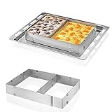 Hanperal Adjustable Square Stainless Steel Mousse Cake Square Cake Ring Bakeware Tool