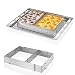 Hanperal Adjustable Square Stainless Steel Mousse Cake Square Cake Ring Bakeware Tool