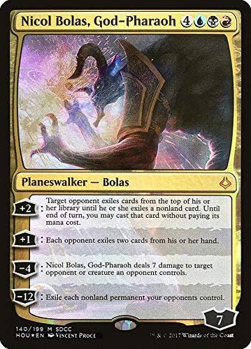 Magic: The Gathering - Nicol Bolas, God-Pharaoh - 140/199 - SDCC 2017 Exclusive - Hour Devastation