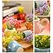 8pcs Cute Mini Magnetic Vase for Fridge-Decorative Flowers Magnets, Funny 3D Ceramic Refrigerator Magnets,vase Magnets for Fridge,Decoration for Home, Kitchen, Office, School, Locker (8pcs Plant)