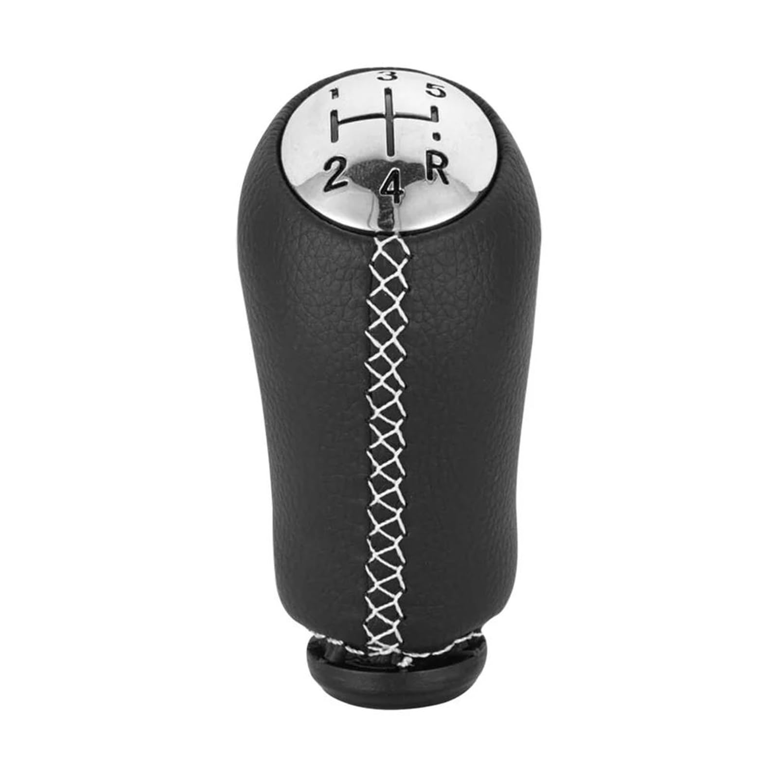 Sunbangoz White For Clio 5 Speed Gear Shift Knob Stick Head 17Mm Car Gear Shift Lever Handle(White)