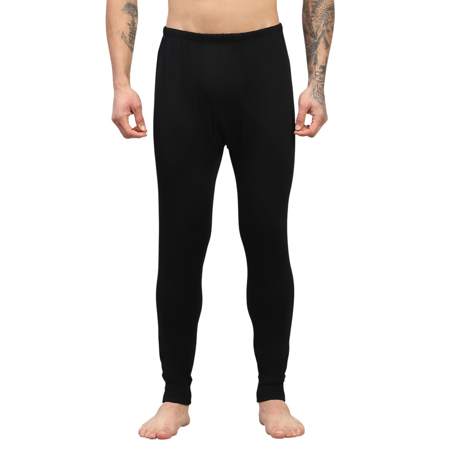 monte carlo Mens Regular Fit Solid Thermal Lower | Men Thermal Lower for Winter | Warm Wool Blend Inner Wear Bottom | Soft Stretchable Thermal Pant for Men Black XXL(Pack of 1)-picture-26