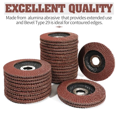 Gekuvix 40PCS FLAP DISCS Discs 4 1/2 For Angle Grinder 40 Pcs thumb #3