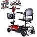 Produktbild 4-Rad-Mobilitäts-Scooter mit Sitz, 24V12Ah kompakter Luxus-Elektrorollstuhl, 150kg/330lbs Gewichtskapazität, Fahrgeschwindigkeit 2-10Km/h