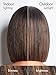 LUVME HAIR 10 Inch Yaki Straight Bob Wig with Bangs Human Hair Protective Wig Glueless HD Lace Bob Wig with Brown Highlights, Ready to Go Short Wigs For Women 180 Density (Breathable Cap)
