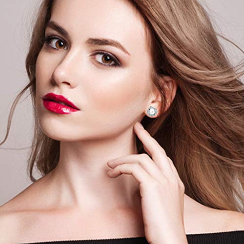 Hicdaw 8 Pairs Clip On Earrings for Women Non Pierced Earrings Rose Flower CZ Pearl Twist Knot Jewelry Clip on Earrings Sets Hypoallergenic Earrings for Women2