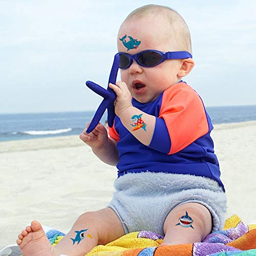 Valoin Shark Temporary Tattoos,Grier Ocean Sea Shark Themed Baby Shower Birthday Party Decor,Great Hit For #TOP4