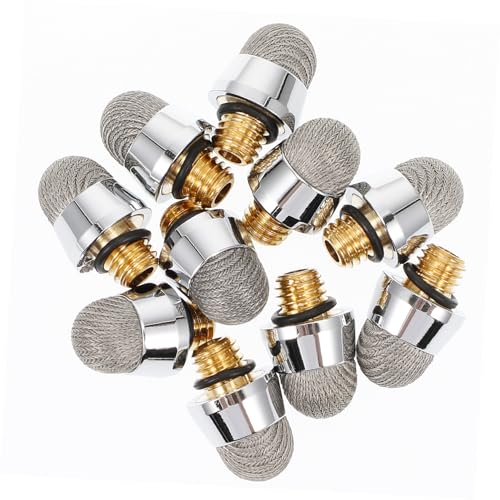 Puntas de repuesto M5 de 6,4mm en aleación de aluminio y fibra plateada para lápiz óptico, 10 uds