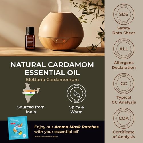 Image of Gya Labs Cardamom Essential Oil - 0.34 Fl Oz - for Hair, Skin, Diffuser, Aromatherapy & DIY Candle Making Scent